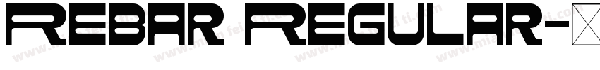 Rebar Regular字体转换
